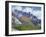 USA, Colorado, Uncompahgre National Forest, Fall Snow on Ophir Needles Above Aspen and Conifers-John Barger-Framed Photographic Print