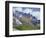 USA, Colorado, Uncompahgre National Forest, Fall Snow on Ophir Needles Above Aspen and Conifers-John Barger-Framed Photographic Print