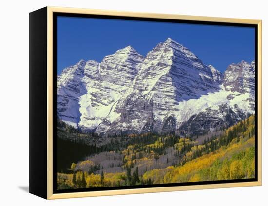 USA, Colorado, White River National Forest, Maroon Bells Snowmass Wilderness-John Barger-Framed Premier Image Canvas