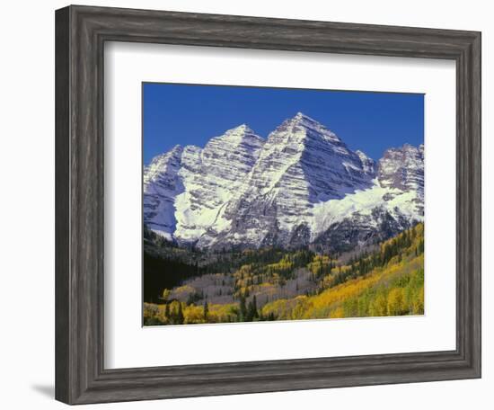 USA, Colorado, White River National Forest, Maroon Bells Snowmass Wilderness-John Barger-Framed Photographic Print