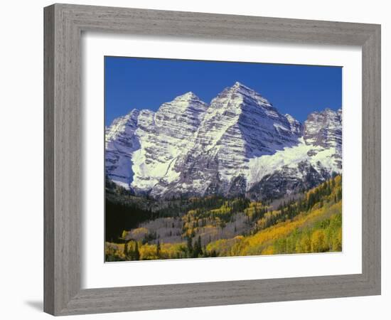 USA, Colorado, White River National Forest, Maroon Bells Snowmass Wilderness-John Barger-Framed Photographic Print