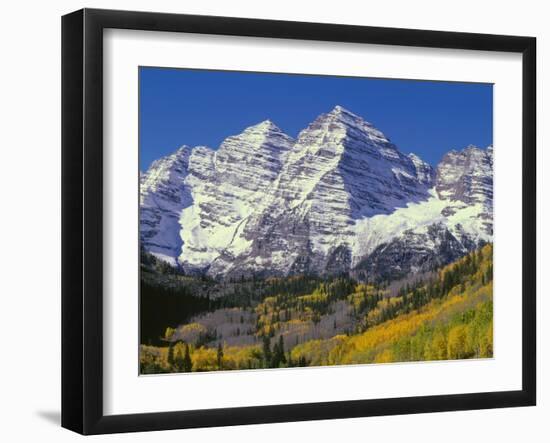 USA, Colorado, White River National Forest, Maroon Bells Snowmass Wilderness-John Barger-Framed Photographic Print