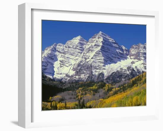 USA, Colorado, White River National Forest, Maroon Bells Snowmass Wilderness-John Barger-Framed Photographic Print