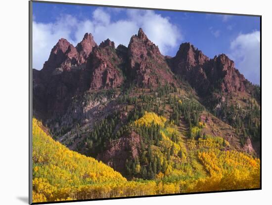 USA, Colorado, White River National Forest, Maroon Bells Snowmass Wilderness-John Barger-Mounted Photographic Print