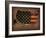 Usa Country Flag Map-Red Atlas Designs-Framed Giclee Print