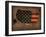 Usa Country Flag Map-Red Atlas Designs-Framed Giclee Print