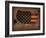 Usa Country Flag Map-Red Atlas Designs-Framed Giclee Print