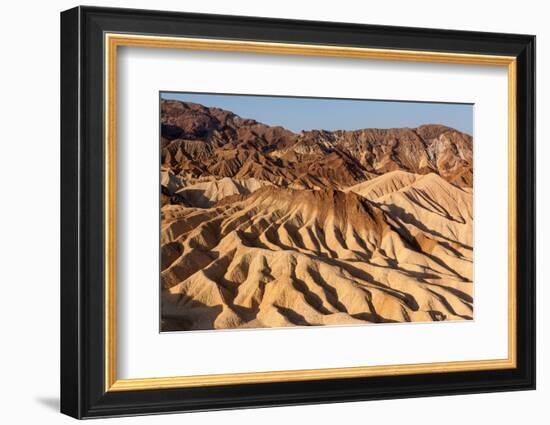 USA, Death Valley National Park, Zabriskie Point, Sunrise-Catharina Lux-Framed Photographic Print