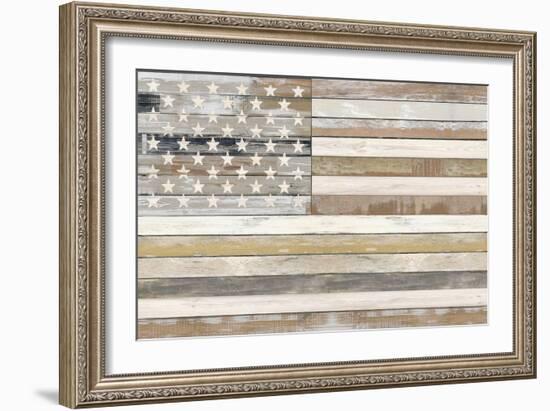 USA Flag 2, 2023-Parker Ross-Framed Art Print