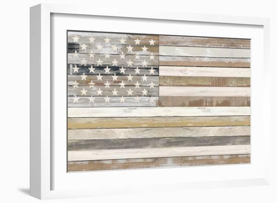 USA Flag 2, 2023-Parker Ross-Framed Art Print