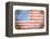 Usa Flag On Metal Texture-donatas1205-Framed Stretched Canvas