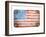 Usa Flag On Metal Texture-donatas1205-Framed Art Print