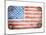 Usa Flag On Metal Texture-donatas1205-Mounted Art Print