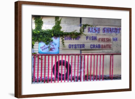 USA, Florida, Apalachicola, Old Oyster House on Apalachicola Bay-Joanne Wells-Framed Photographic Print