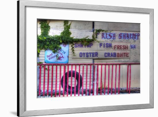 USA, Florida, Apalachicola, Old Oyster House on Apalachicola Bay-Joanne Wells-Framed Photographic Print