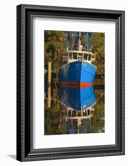 USA, Florida, Apalachicola, Shrimp Boat Docked at Apalachicola-Joanne Wells-Framed Photographic Print