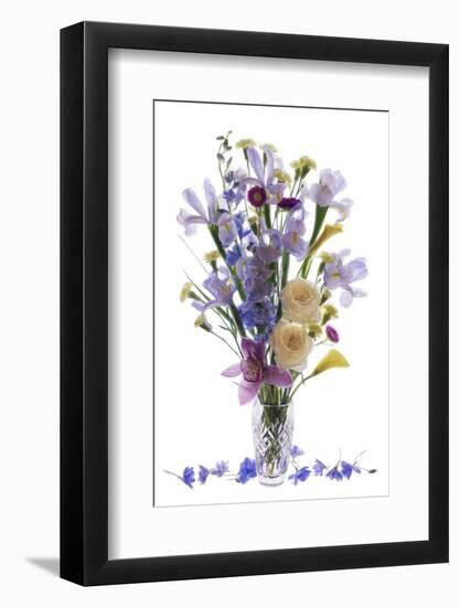 Usa, Florida, Celebration, A Vase of Blooming Flowers-Hollice Looney-Framed Photographic Print