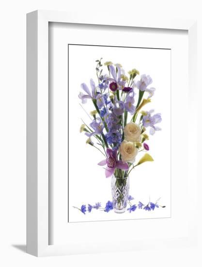 Usa, Florida, Celebration, A Vase of Blooming Flowers-Hollice Looney-Framed Photographic Print