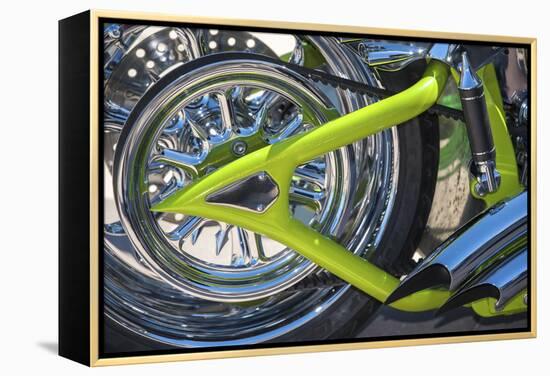 USA, Florida, Daytona Beach, customized bike, bike week.-Jim Engelbrecht-Framed Premier Image Canvas