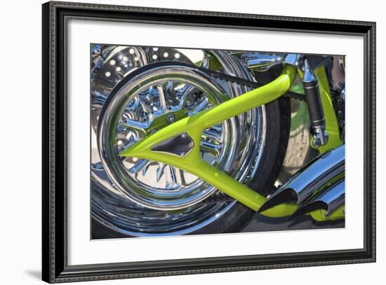 USA, Florida, Daytona Beach, customized bike, bike week.-Jim Engelbrecht-Framed Photographic Print