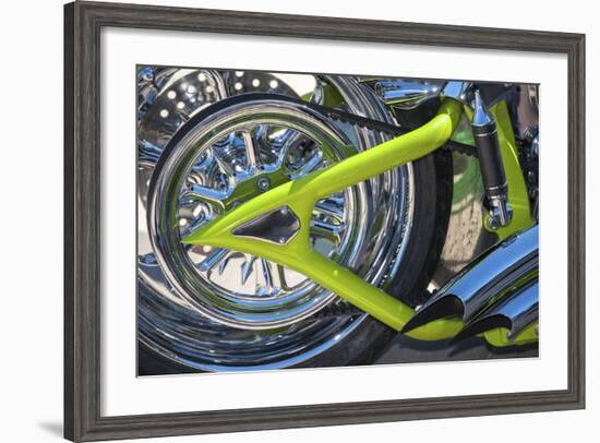 USA, Florida, Daytona Beach, customized bike, bike week.-Jim Engelbrecht-Framed Photographic Print