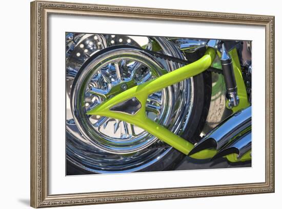 USA, Florida, Daytona Beach, customized bike, bike week.-Jim Engelbrecht-Framed Photographic Print