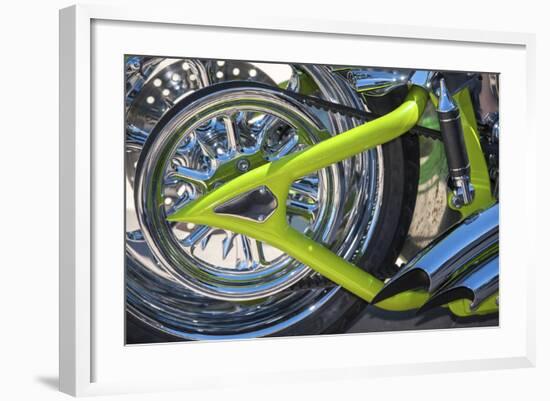 USA, Florida, Daytona Beach, customized bike, bike week.-Jim Engelbrecht-Framed Photographic Print