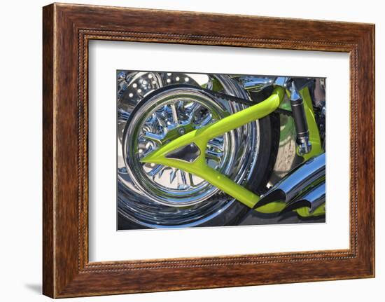 USA, Florida, Daytona Beach, customized bike, bike week.-Jim Engelbrecht-Framed Photographic Print