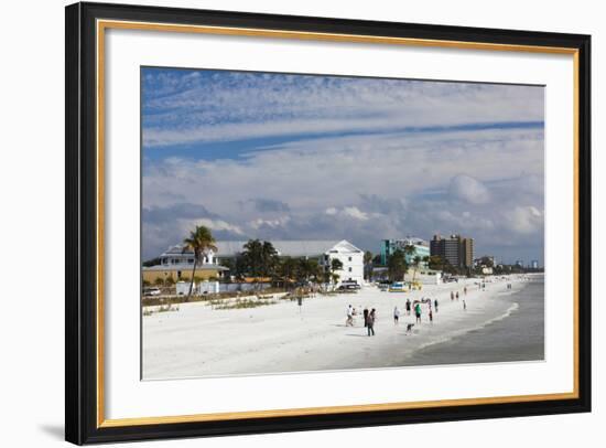 USA, Florida, Gulf Coast, Fort Myers Beach, Elevated Beach View-Walter Bibikow-Framed Photographic Print