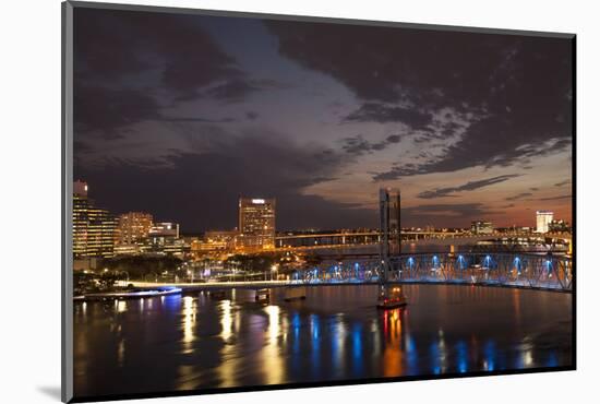 Usa, Florida, Jacksonville, Main Street Bridge across the St. John's River-Joanne Wells-Mounted Photographic Print