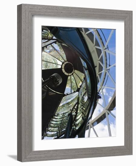 USA, Florida, Jupiter, Jupiter Inlet Lighthouse, Detail of the Fresnel Lens-Walter Bibikow-Framed Photographic Print