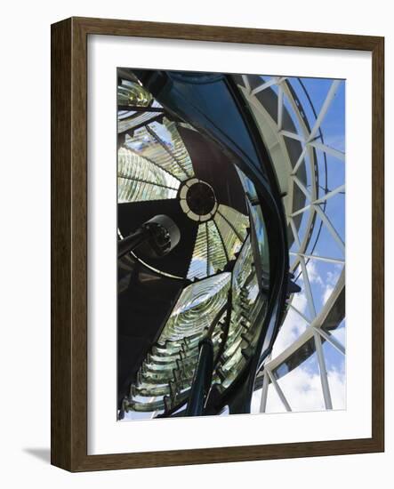 USA, Florida, Jupiter, Jupiter Inlet Lighthouse, Detail of the Fresnel Lens-Walter Bibikow-Framed Photographic Print