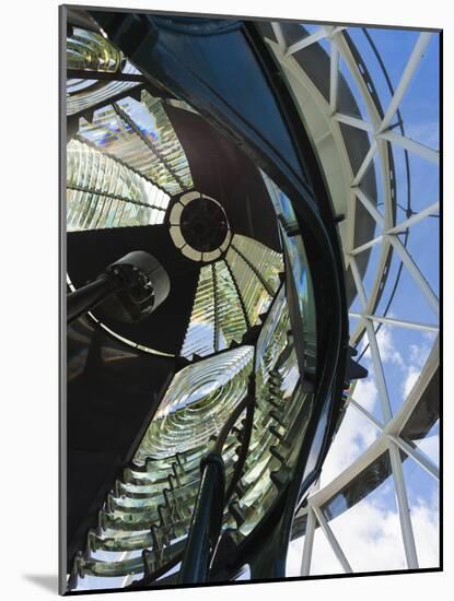 USA, Florida, Jupiter, Jupiter Inlet Lighthouse, Detail of the Fresnel Lens-Walter Bibikow-Mounted Photographic Print