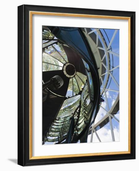 USA, Florida, Jupiter, Jupiter Inlet Lighthouse, Detail of the Fresnel Lens-Walter Bibikow-Framed Photographic Print