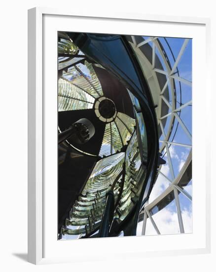 USA, Florida, Jupiter, Jupiter Inlet Lighthouse, Detail of the Fresnel Lens-Walter Bibikow-Framed Photographic Print