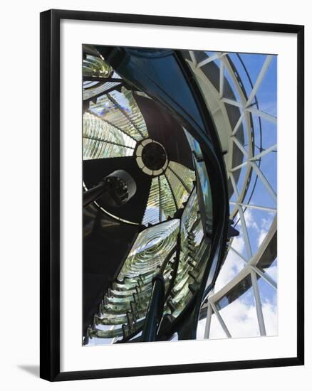 USA, Florida, Jupiter, Jupiter Inlet Lighthouse, Detail of the Fresnel Lens-Walter Bibikow-Framed Photographic Print