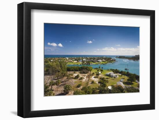 USA, Florida, Jupiter, View of the Jupiter Inlet-Walter Bibikow-Framed Photographic Print