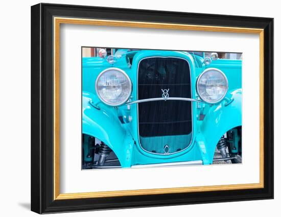 USA, Florida, New Smyrna Beach, classic car show, 1936 Ford-Lisa Engelbrecht-Framed Photographic Print