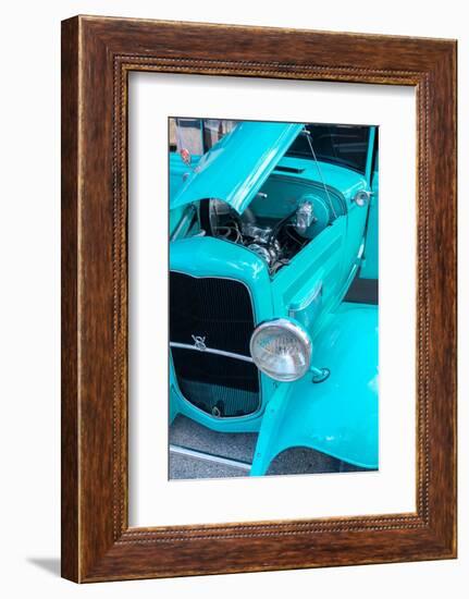 USA, Florida, New Smyrna Beach, classic car show, 1936 Ford-Jim Engelbrecht-Framed Photographic Print