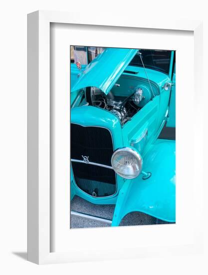 USA, Florida, New Smyrna Beach, classic car show, 1936 Ford-Jim Engelbrecht-Framed Photographic Print