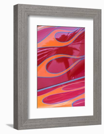 USA, Florida, New Smyrna Beach, classic car show detail-Lisa Engelbrecht-Framed Photographic Print