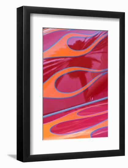 USA, Florida, New Smyrna Beach, classic car show detail-Lisa Engelbrecht-Framed Photographic Print