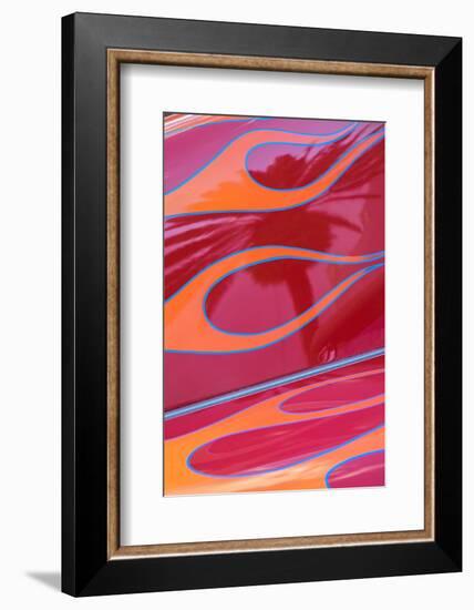 USA, Florida, New Smyrna Beach, classic car show detail-Lisa Engelbrecht-Framed Photographic Print