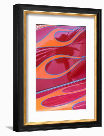 USA, Florida, New Smyrna Beach, classic car show detail-Lisa Engelbrecht-Framed Photographic Print