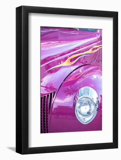 USA, Florida, New Smyrna Beach, classic car show detail-Lisa Engelbrecht-Framed Photographic Print