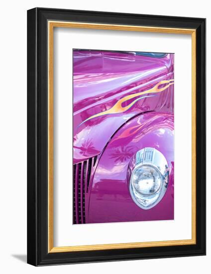 USA, Florida, New Smyrna Beach, classic car show detail-Lisa Engelbrecht-Framed Photographic Print