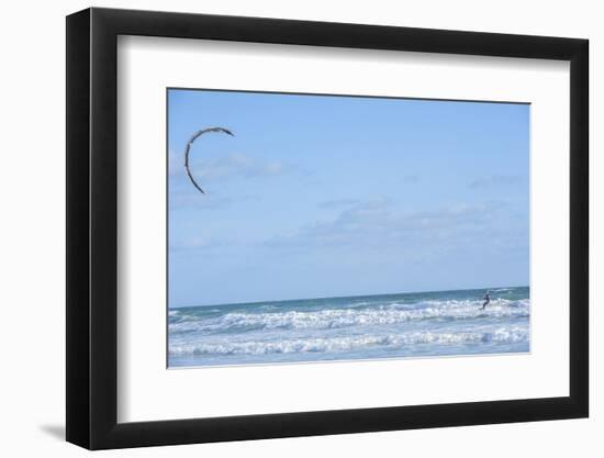 USA, Florida, New Smyrna Beach, kite surfer.-Lisa S. Engelbrecht-Framed Photographic Print