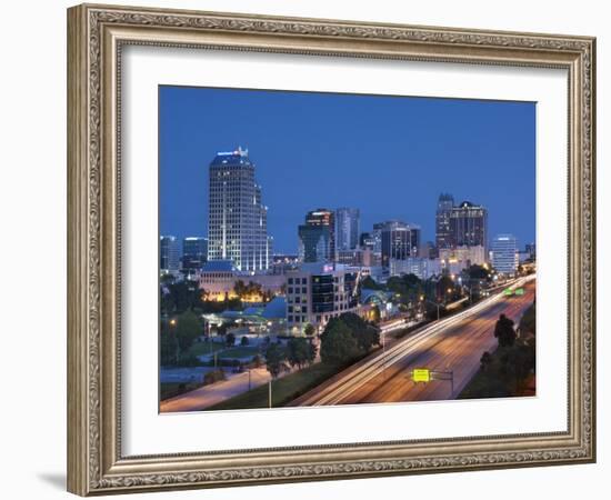 Usa, Florida, Orlando, Downtown Skyline and Interstate 4-John Coletti-Framed Photographic Print