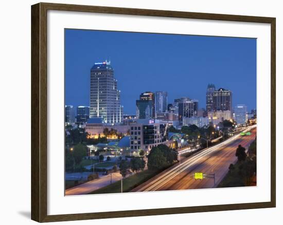 Usa, Florida, Orlando, Downtown Skyline and Interstate 4-John Coletti-Framed Photographic Print