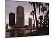 USA, Florida, Tampa, Skyline from Hillsborough River-Walter Bibikow-Mounted Photographic Print